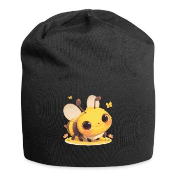 Bienen Biene - Jersey-Beanie - Schwarz - Vorne