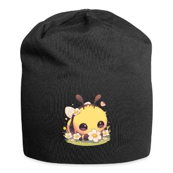 Bienen Biene - Jersey-Beanie - Schwarz - Vorne