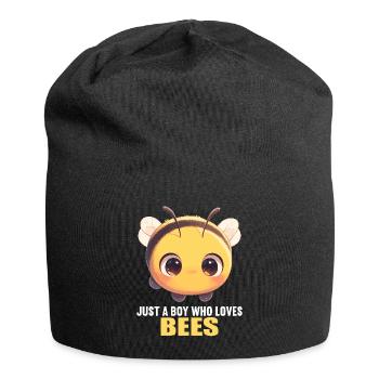 Bienen Biene - Jersey-Beanie - Schwarz - Vorne