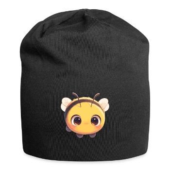 Bienen Biene - Jersey-Beanie - Schwarz - Vorne