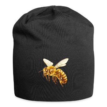 Bienen Biene - Jersey-Beanie - Schwarz - Vorne