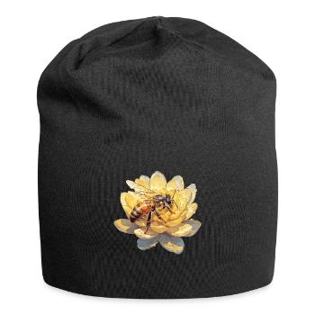 Bienen Biene - Jersey-Beanie - Schwarz - Vorne