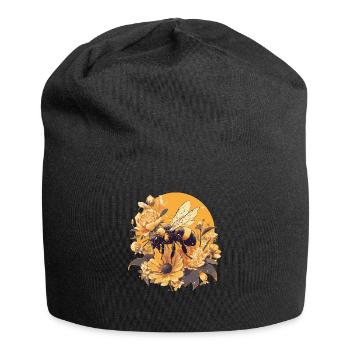 Bienen Biene - Jersey-Beanie - Schwarz - Vorne
