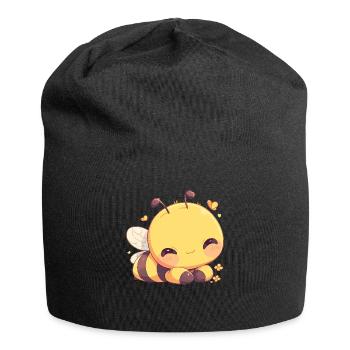 Bienen Biene - Jersey-Beanie - Schwarz - Vorne