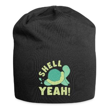Shell yes Sea Turtle Marine Animal Tortoise - Jersey Beanie - black - Front