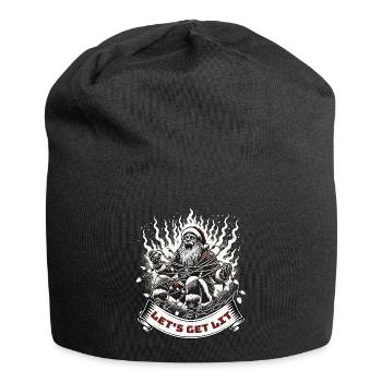 Père Noël Fées Lumières Chaos - Bonnet en jersey - noir - Devant