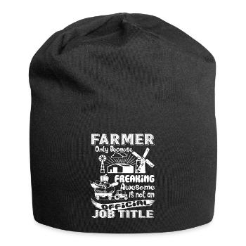 Farmer Is Not An Job Title - Jersey Beanie - black - Front