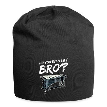 Vibraphon Heben Sie Überhaupt Bro? - Jersey-Beanie - Schwarz - Vorne
