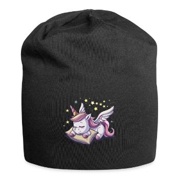 Sleep pajama nightgown unicorn - Jersey Beanie - black - Front
