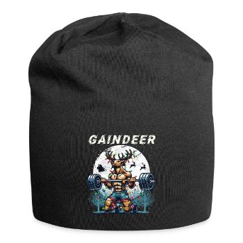 Gaindeer Funny Fitness Christmas Design - Jersey Beanie - black - Front