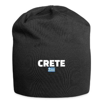 Crète Grèce Drapeau grec Grec - Bonnet en jersey - noir - Devant