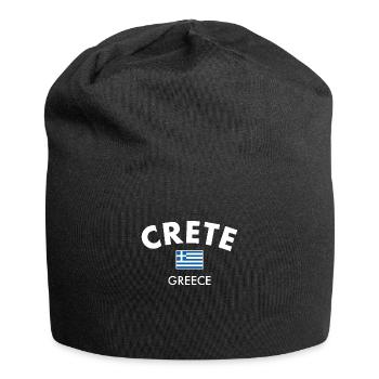 Crète Grèce Drapeau grec Grec - Bonnet en jersey - noir - Devant