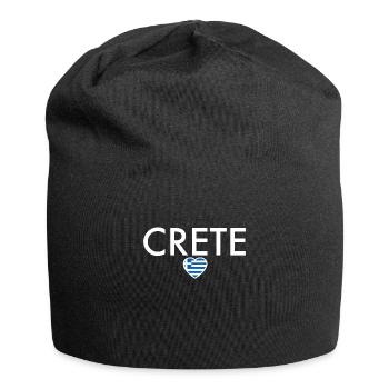 Crète Grèce Drapeau grec Grec - Bonnet en jersey - noir - Devant