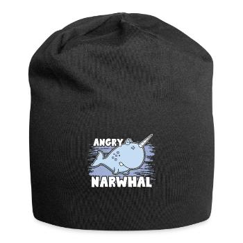 Narwhal Angry Narwhals - Jersey Beanie - black - Front