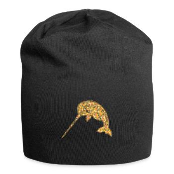 Narwhal Geometric - Jersey Beanie - black - Front