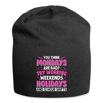 Caregiver Infection Control - Jersey Beanie - black - Front