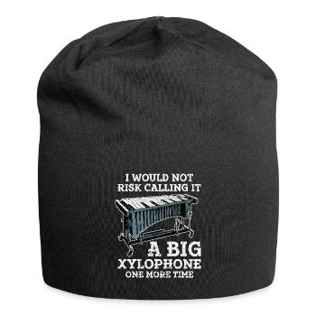 I wouldn't risk it, it's a big - Jersey Beanie - black - Front