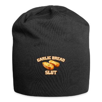 Garlic Bread Liebhaber Humorvolle Knoblauchbrot - Jersey-Beanie - Schwarz - Vorne