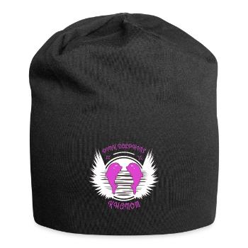 Rosa Delphin Thailand Asien - Jersey-Beanie - Schwarz - Vorne