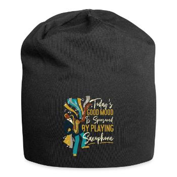Saxophone Today's Good Mood Is - Jersey-Beanie - Schwarz - Vorne