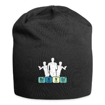 Runner Periodensystem Grafik - Jersey-Beanie - Schwarz - Vorne