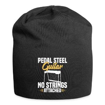I play pedal steel guitar so you know - Jersey Beanie - black - Front