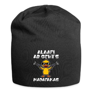 Karneval ALAAF AB GEHT'S MADAFAKAS Lustiges - Jersey-Beanie - Schwarz - Vorne