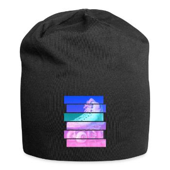 Rollschuh - Jersey-Beanie - Schwarz - Vorne