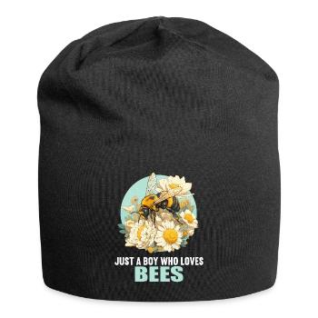 Bienen Biene - Jersey-Beanie - Schwarz - Vorne
