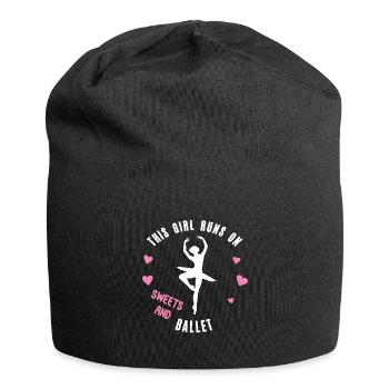 Ballerina Ballet Tänzerin Balletttänzerin Ballett - Jersey-Beanie - Schwarz - Vorne