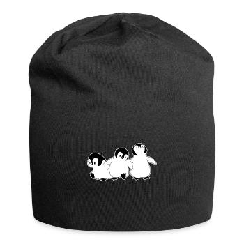 Cute penguins - Jersey Beanie - black - Front