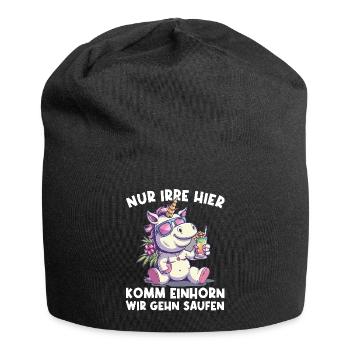 Cocktail rafraîchissant Licorne Dicton - Bonnet en jersey - noir - Devant