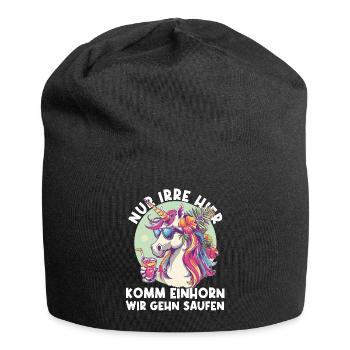 Cocktail rafraîchissant Licorne Dicton - Bonnet en jersey - noir - Devant