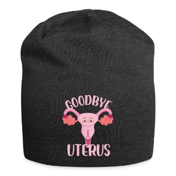 Goodbye Uterus Hysterectomy Surgical Menopause - Jersey-Beanie - Anthrazit - Vorne