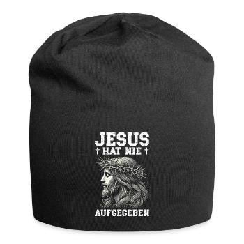 Service d’adoration des croyants catholiques chrétiens de Jésus - Bonnet en jersey - noir - Devant