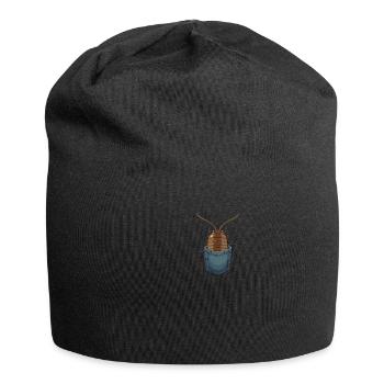 Pill Bug Illustration for Rollie Pollie Mom Isopod - Jersey-Beanie - Schwarz - Vorne