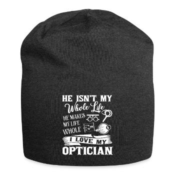 Optician I Love My Optician - Jersey Beanie - charcoal grey - Front