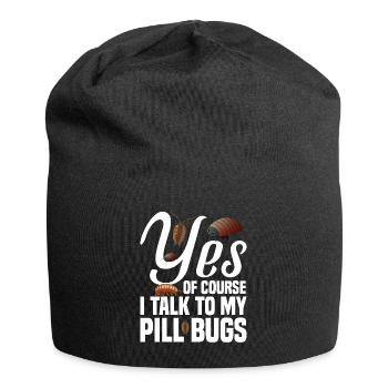 Rolly Polly Owner Insect Entomology Pill bug - Jersey-Beanie - Schwarz - Vorne