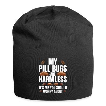 Entomologist Pill Bug Illustration Outfit - Jersey-Beanie - Schwarz - Vorne