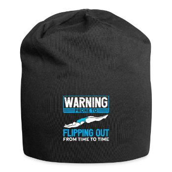 Water Sports Springboard Diver - Jersey Beanie - black - Front