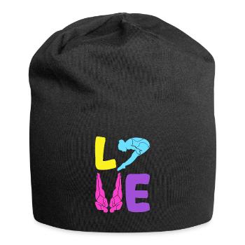 Wassersport Sprungbrett Taucher - Jersey-Beanie - Schwarz - Vorne