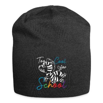 Too Cool For School Stem Sped Education Llama - Jersey Beanie - charcoal grey - Front