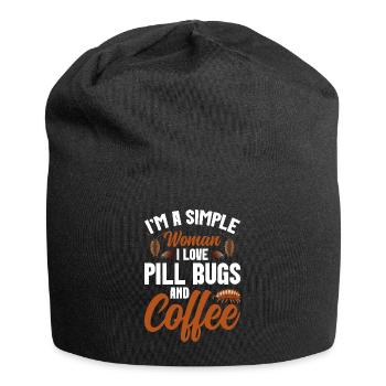 Entomologist Insect Rollie Pollie Pill bug - Jersey-Beanie - Schwarz - Vorne