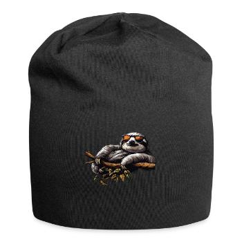 Paresseux Collègue de travail de bureau Drôle - Bonnet en jersey - noir - Devant