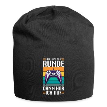 Nur Noch Eine Runde Dann Hör Ich Auf Konsolen - Jersey-Beanie - Schwarz - Vorne