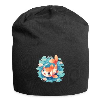 Koi Koi Carp - Jersey Beanie - black - Front