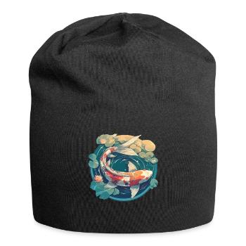 Koi Koi Carp - Jersey Beanie - black - Front