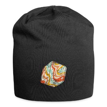 Brettspiel - Jersey-Beanie - Schwarz - Vorne