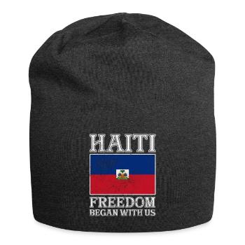 Haiti - Jersey-Beanie - Anthrazit - Vorne