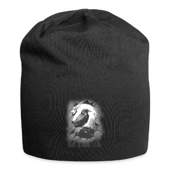 Halloween Corbeau Corbeau Corbeau Corbeaux - Bonnet en jersey - noir - Devant